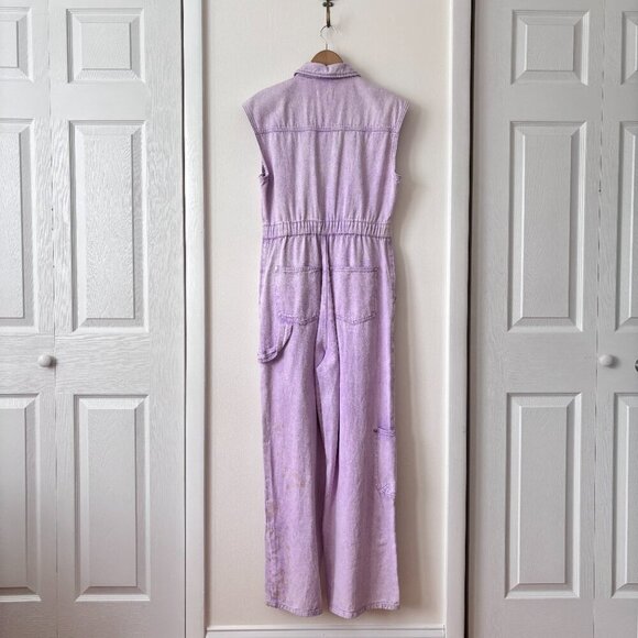 Avec Les Filles Carpenter Jumpsuit in Purple - Picture 6 of 7